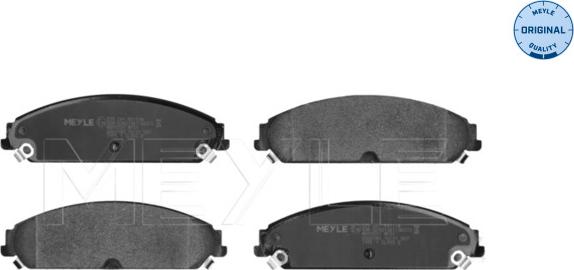 Meyle 025 241 6417/W - Set placute frana,frana disc aaoparts.ro