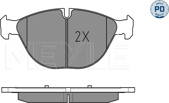 Meyle 025 241 7219/PD - Set placute frana,frana disc aaoparts.ro