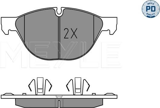 Meyle 025 241 7219/PD - Set placute frana,frana disc aaoparts.ro