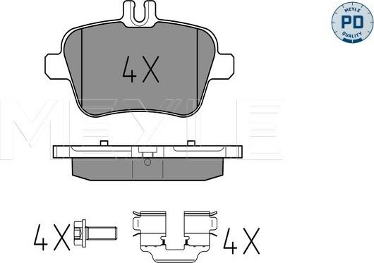 Meyle 025 248 4818/PD - Set placute frana,frana disc aaoparts.ro