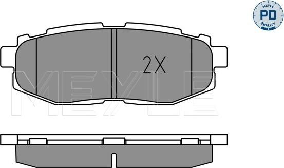 Meyle 025 248 5416/PD - Set placute frana,frana disc aaoparts.ro