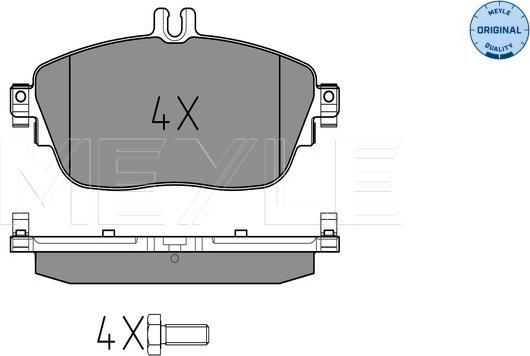 Meyle 025 248 6919 - Set placute frana,frana disc aaoparts.ro