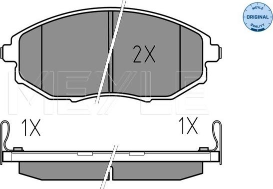 Meyle 025 248 6417/W - Set placute frana,frana disc aaoparts.ro