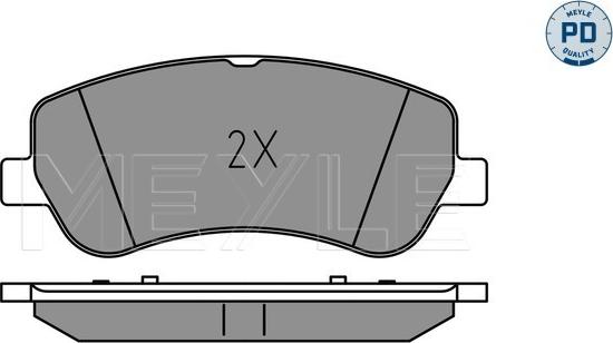 Meyle 025 248 6720/PD - Set placute frana,frana disc aaoparts.ro