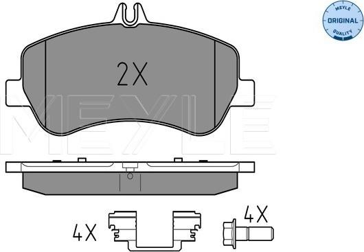 Meyle 025 248 6720 - Set placute frana,frana disc aaoparts.ro