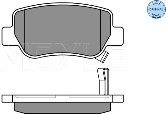 Meyle 025 248 8516/W - Set placute frana,frana disc aaoparts.ro