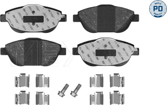 Meyle 025 248 8318/PD - Set placute frana,frana disc aaoparts.ro