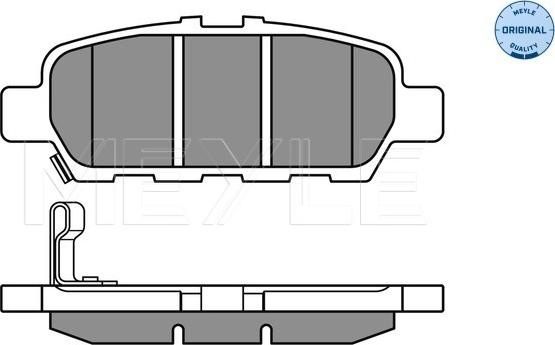 Meyle 025 248 7113/W - Set placute frana,frana disc aaoparts.ro