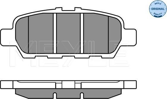 Meyle 025 248 7113/W - Set placute frana,frana disc aaoparts.ro