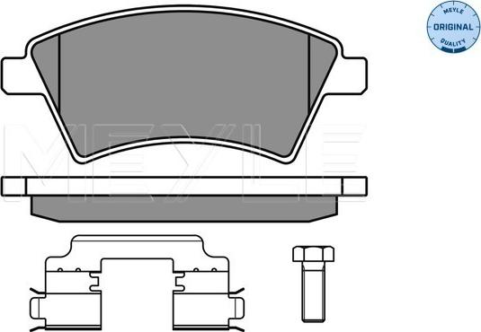 Meyle 025 243 9116/W - Set placute frana,frana disc aaoparts.ro