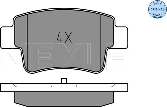 Meyle 025 243 4917 - Set placute frana,frana disc aaoparts.ro