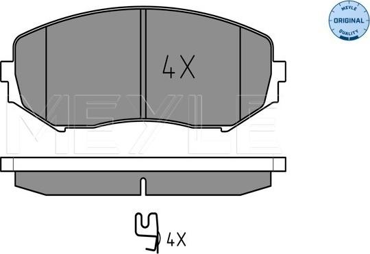 Meyle 025 243 4617/W - Set placute frana,frana disc aaoparts.ro