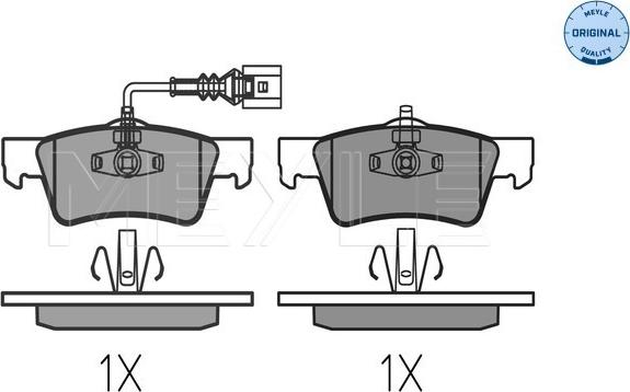 Meyle 025 243 6819 - Set placute frana,frana disc aaoparts.ro