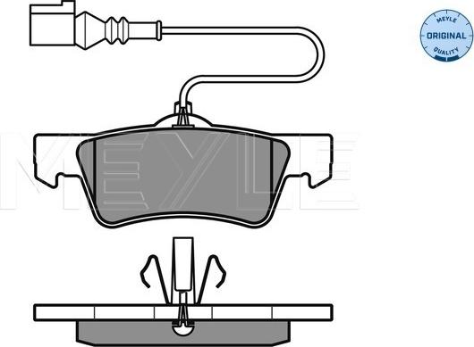 Meyle 025 243 6719/W - Set placute frana,frana disc aaoparts.ro