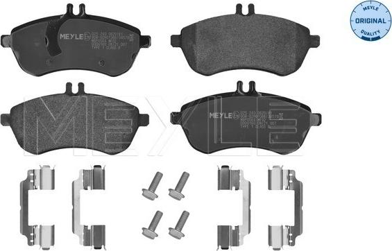 Meyle 025 243 0620/K1 - Set placute frana,frana disc aaoparts.ro