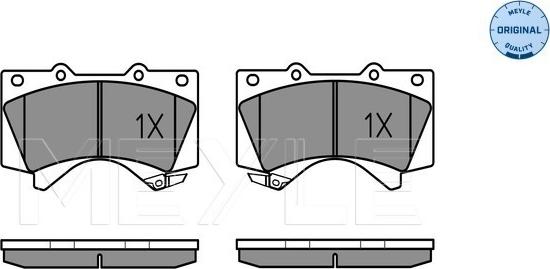 Meyle 025 243 8618/W - Set placute frana,frana disc aaoparts.ro