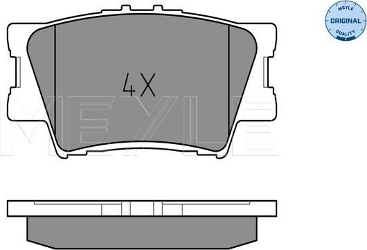 Meyle 025 243 3815 - Set placute frana,frana disc aaoparts.ro