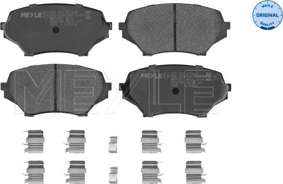 Meyle 025 242 9714/W - Set placute frana,frana disc aaoparts.ro