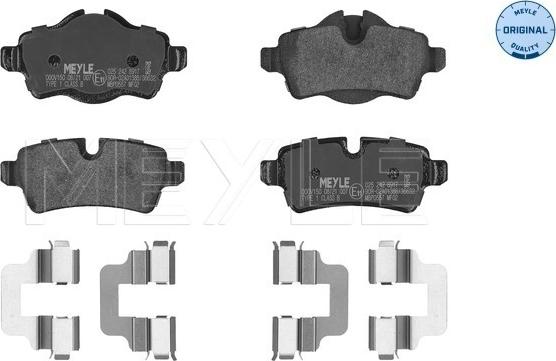 Meyle 025 242 8917 - Set placute frana,frana disc aaoparts.ro