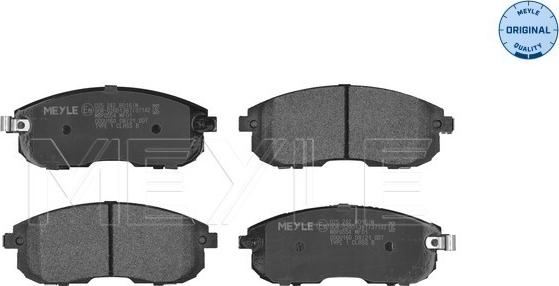 Meyle 025 242 8016/W - Set placute frana,frana disc aaoparts.ro