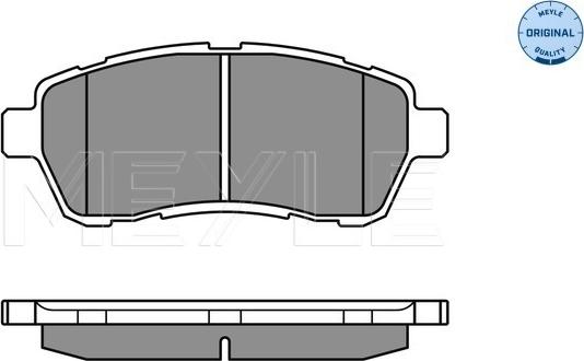 Meyle 025 242 8316/W - Set placute frana,frana disc aaoparts.ro