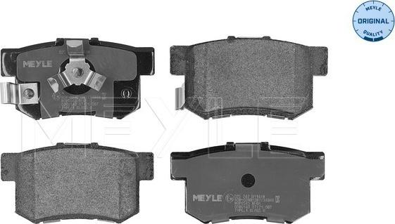 Meyle 025 242 3114/W - Set placute frana,frana disc aaoparts.ro