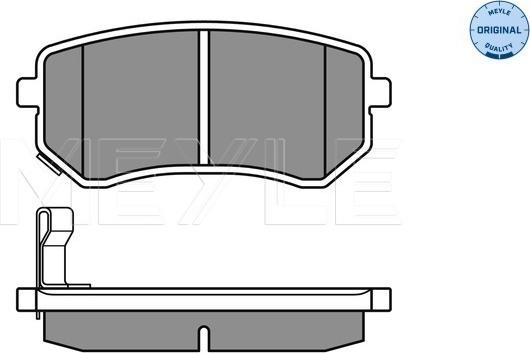 Meyle 025 242 7614/W - Set placute frana,frana disc aaoparts.ro