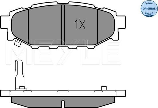 Meyle 025 242 7114/W - Set placute frana,frana disc aaoparts.ro