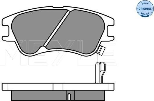 Meyle 025 242 7713/W - Set placute frana,frana disc aaoparts.ro