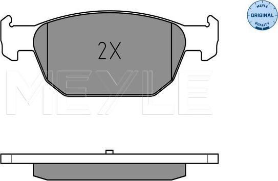 Meyle 025 247 9617/W - Set placute frana,frana disc aaoparts.ro