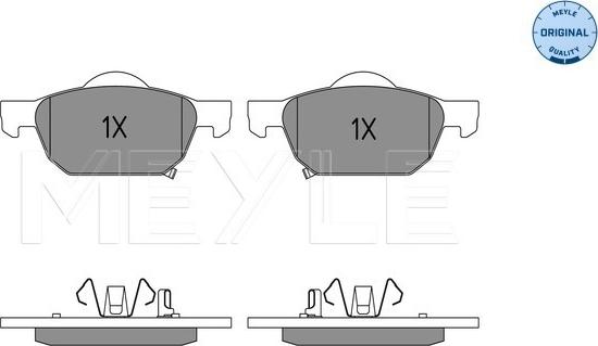 Meyle 025 247 9617/W - Set placute frana,frana disc aaoparts.ro