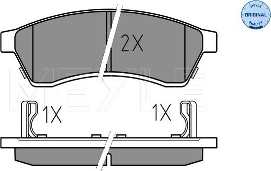 Meyle 025 247 4414/W - Set placute frana,frana disc aaoparts.ro