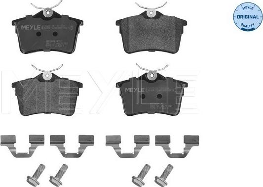 Meyle 025 247 6516/W - Set placute frana,frana disc aaoparts.ro