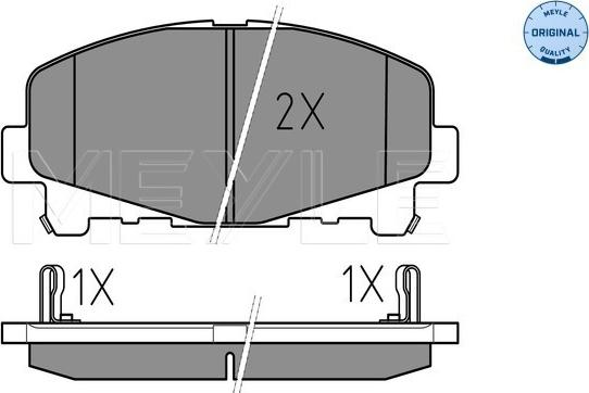 Meyle 025 247 6616 - Set placute frana,frana disc aaoparts.ro