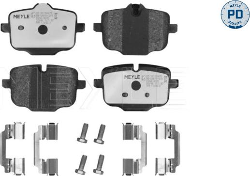 Meyle 025 247 0318/PD - Set placute frana,frana disc aaoparts.ro