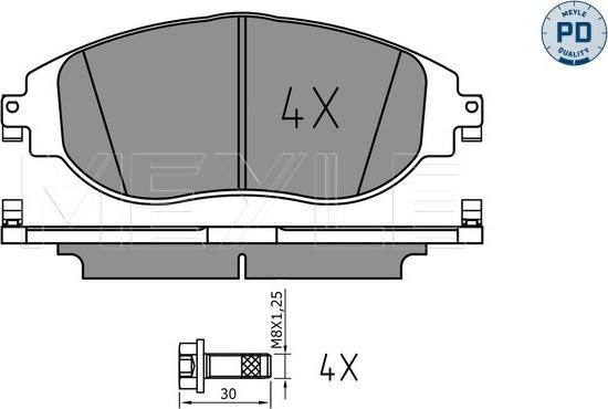 Meyle 025 247 3821/PD - Set placute frana,frana disc aaoparts.ro