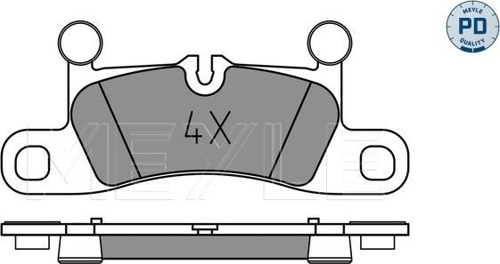 Meyle 025 247 2116/PD - Set placute frana,frana disc aaoparts.ro