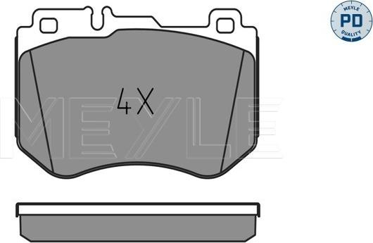 Meyle 025 259 9719/PD - Set placute frana,frana disc aaoparts.ro