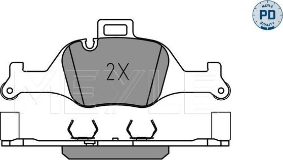 Meyle 025 259 0018/PD - Set placute frana,frana disc aaoparts.ro