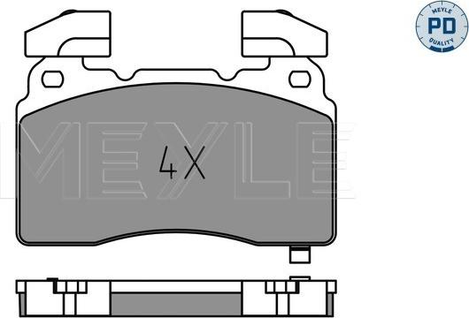 Meyle 025 259 1516/PD - Set placute frana,frana disc aaoparts.ro