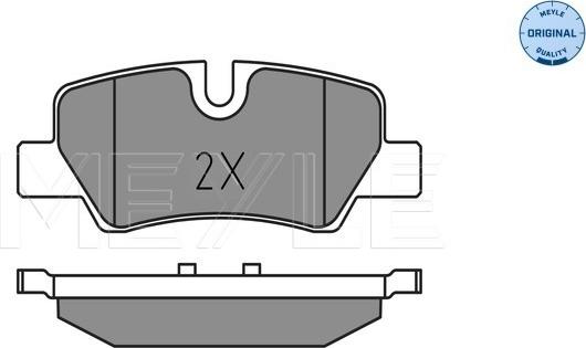 Meyle 025 259 8016 - Set placute frana,frana disc aaoparts.ro