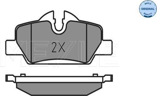 Meyle 025 259 8016 - Set placute frana,frana disc aaoparts.ro