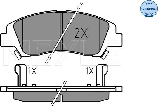 Meyle 025 259 7617 - Set placute frana,frana disc aaoparts.ro