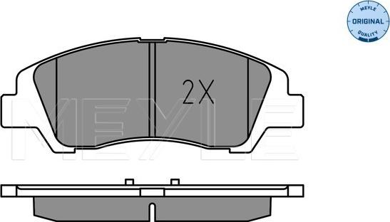 Meyle 025 259 7617 - Set placute frana,frana disc aaoparts.ro