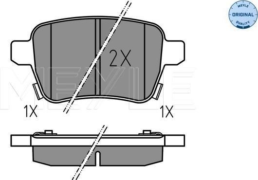 Meyle 025 259 7317 - Set placute frana,frana disc aaoparts.ro