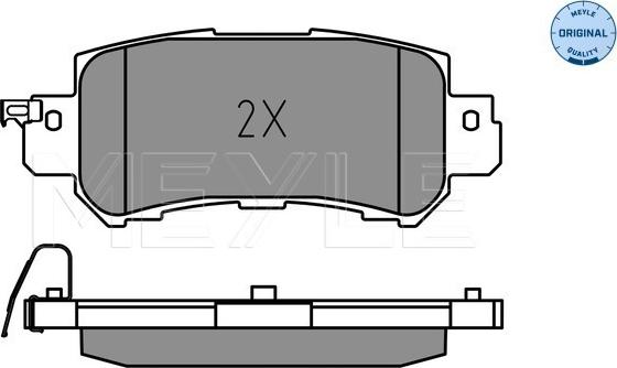 Meyle 025 255 4014 - Set placute frana,frana disc aaoparts.ro