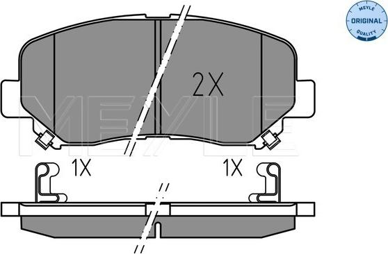 Meyle 025 255 6416 - Set placute frana,frana disc aaoparts.ro