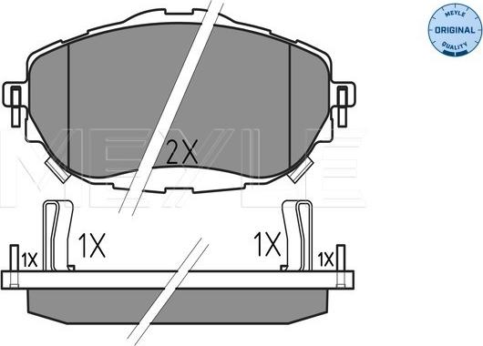 Meyle 025 256 9819 - Set placute frana,frana disc aaoparts.ro