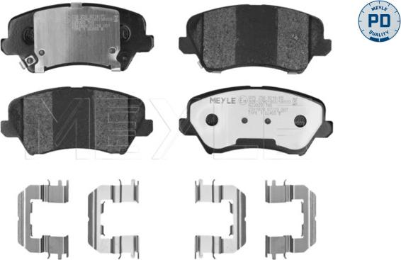Meyle 025 256 9218/PD - Set placute frana,frana disc aaoparts.ro
