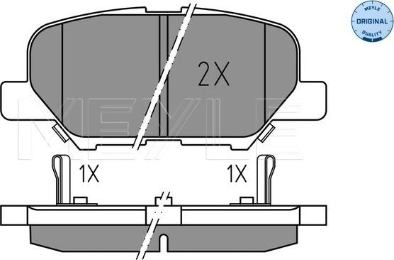 Meyle 025 256 8814 - Set placute frana,frana disc aaoparts.ro